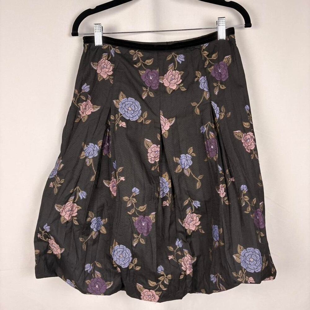 Vintage hirsch floral brocade bubble